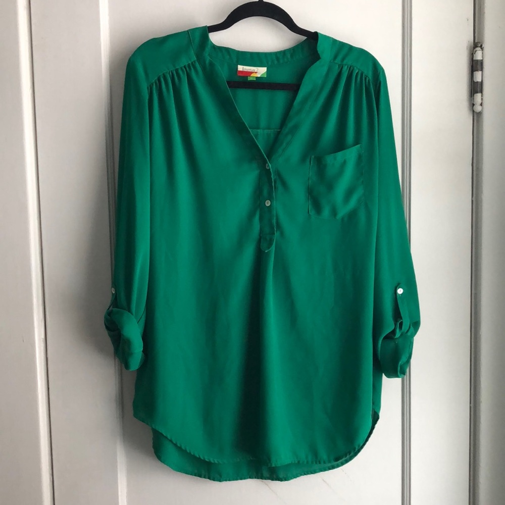ModCloth Kelly-green Tunic